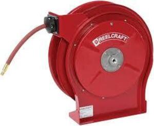 DESCRIPTION: (1) HEAVY DUTY HOSE REEL BRAND/MODEL: REELCRAFT #5650 OLP INFORMATION: RED RETAIL$: $323.99 EA QTY: 1