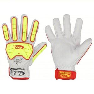 DESCRIPTION: (5) PAIRS OF LEATHER GLOVES BRAND/MODEL: RINGERS GLOVES #492R09 INFORMATION: DRIVERS GLOVE, GOATSKIN, PREMIUM, ANSI IMPACT LEVEL 1, 1 PR