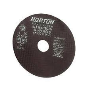 DESCRIPTION: (2) CASES OF (25) REINFORCED CUT OFF WHEELS BRAND/MODEL: NORTON #66253149186 INFORMATION: D SIDES, A60-OBNA2, 60 GRIT SIZE: 10" X .060" X