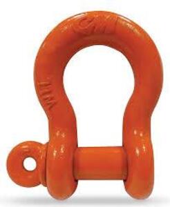 DESCRIPTION: (5) SHACKLES BRAND/MODEL: CM ANCHORS INFORMATION: ORANGE SIZE: 1/2 IN 3 TON RETAIL$: $20.41 EA QTY: 5