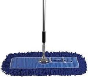 DESCRIPTION: (1) CASE OF APPROX (100) BLUE DUST MOP W/HANDLERETAIL$: $50.00 AQTY: 1