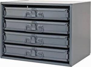 DESCRIPTION: (1) STEEL COMPARTMENT BOX RACK BRAND/MODEL: DURHAM SIZE: 20X15X15 RETAIL$: $239.95 EA QTY: 1