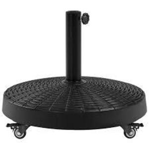 DESCRIPTION: (1) ROLLING UMBRELLA BASE BRAND/MODEL: YAHEETECH INFORMATION: BLACK RETAIL$: $48.16 EA QTY: 1