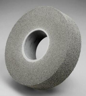 DESCRIPTION: (8) CONVOLUTE SILICON DEBURRING WHEEL BRAND/MODEL: 3M SCOTCH-BRITE/01662 INFORMATION: GRAY/FINE GRADE/GRAY RETAIL$: 57.70 EACH SIZE: 6"WH