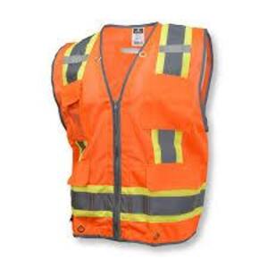 DESCRIPTION: (1) CASE OF (20) SAFETY VEST BRAND/MODEL: RADIANS #47995483 INFORMATION: ORANGE SIZE: LARGE RETAIL$: $16.67 A VEST QTY: 1