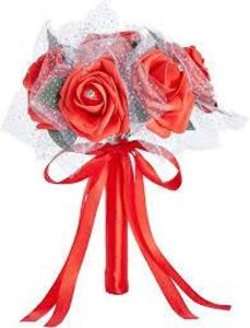 DESCRIPTION: (1) CASE OF (20) ARTIFICIAL WEDDING ROSES BRAND/MODEL: SPARKLE AND BASH INFORMATION: RED RETAIL$: $10.00 PER SET QTY: 1