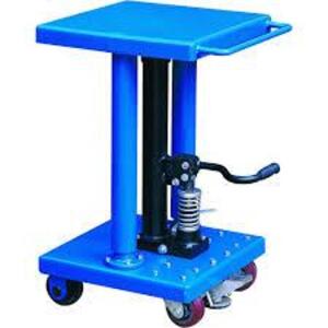 DESCRIPTION: (1) HYDRAULIC LIFT TABLE BRAND/MODEL: PRO SOURCE INFORMATION: BLUE SIZE: 500 LB CAP 30 IN MIN HEIGHT MUST COME INSPECT RETAIL$: $681.55 E