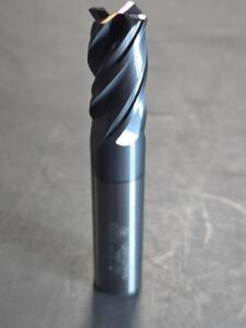 DESCRIPTION: (2) CARBIDE CORNER RADIUS END MILLS BRAND/MODEL: GORILLA GM12RH4 SIZE: 1/2" DIA 0.03" RAD RETAIL$: $174.04 QTY: 2