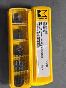 DESCRIPTION: (20) CERAMIC TURNING INSERTS BRAND/MODEL: KENNAMETAL RNGN 120400EGN RETAIL$: $480.20 QTY: 20