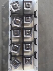 DESCRIPTION: (10) CARBIDE MILLING INSERTS BRAND/MODEL: ISCAR SDKR 1203AU-N-76 RETAIL$: $142.50 QTY: 10