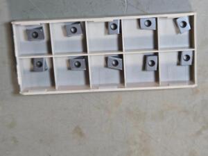 DESCRIPTION: (10) CARBIDE MILLING INSERTS BRAND/MODEL: ISCAR T490 LNMX 0804PNR IC910 RETAIL$: $235.50 QTY: 10