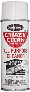 DESCRIPTION: (3) CRAZY CLEAN ALL PURPOSE CLEANER BRAND/MODEL: SPRAYWAY SIZE: 10 OZ RETAIL$: $7.05 EA QTY: 3