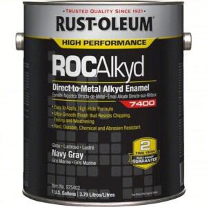 DESCRIPTION: (1) INTERIOR/EXTERIOR PAINT BRAND/MODEL: RUST-OLEUM #5A266 INFORMATION: NAVY GRAY SIZE: 1 GALLON RETAIL$: $104.77 EA QTY: 1