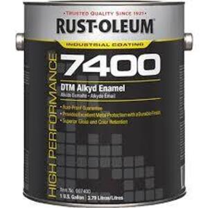 DESCRIPTION: (1) DTM ALKYD ENAMEL BRAND/MODEL: RUST-OLEUM 7400 INFORMATION: SAFETY YELLOW SIZE: 1 GALLON QTY: 1