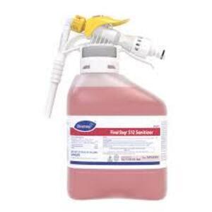 DESCRIPTION: (4) FINAL STEP SANITIZER BRAND/MODEL: DIVERSEY 512 SIZE: 1.5L RETAIL$: $63.30 EA QTY: 4