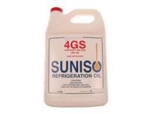 DESCRIPTION: (1) REFRIGERATION OIL BRAND/MODEL: SUNISO #4GS INFORMATION: 300 VISCOSITY SUS SIZE: 1 GALLON RETAIL$: $50.08 EA QTY: 1