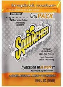 DESCRIPTION: (2) BOX OF (50) SINGLE SERVE SPORTS DRINK CONCENTRATE POWDER BRAND/MODEL: SQWINCHER FAST PACK #8EWT6 SIZE: .6 OZ RETAIL$: $50.00 EA QTY: