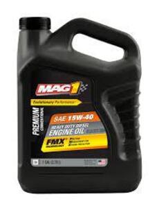 DESCRIPTION: (1) HEAVY DUTY DIESEL ENGINE OIL BRAND/MODEL: MAG1 #43Y894 INFORMATION: 15W-40 SIZE: 1 GALLON RETAIL$: $21.27 EA QTY: 1