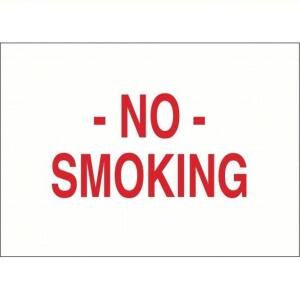 DESCRIPTION: (4) NO SMOKING SIGN BRAND/MODEL: CONDOR #35GA21 INFORMATION: PLASTIC SIZE: 10X7 RETAIL$: $1.32 EA QTY: 4