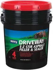 DESCRIPTION: (1) ASPHALT FILLER AND SEALER BRAND/MODEL: HENRY DRIVEWAY SIZE: 5 GALLON RETAIL$: $56.65 EA QTY: 1