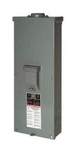 DESCRIPTION: (1) OUTDOOR CIRCUIT BREAKER ENCLOSURE BRAND/MODEL: SQUARE-D/QOM2E2200NRB INFORMATION: 2-POLE/1-PHASE/200AMP RETAIL$: 341.95 SIZE: 8.54"W