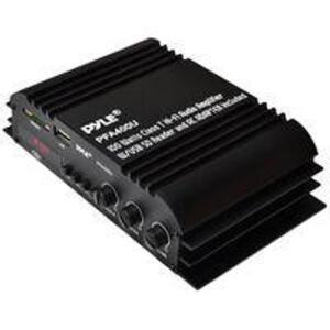 DESCRIPTION: (1) AUDIO AMPLIFIER W/USB SD READER BRAND/MODEL: PYLE/PFA400U INFORMATION: 100W QTY: 1