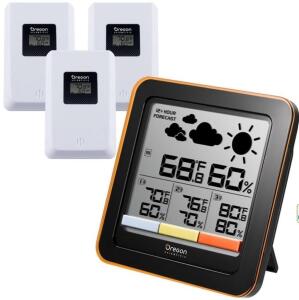 DESCRIPTION: (1) MULTI ZONE HOME WEATHER STATION INFORMATION: SUPPORTS UP TO 3 SENSORS, MOLD ALERT QTY: 1