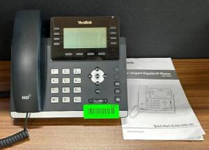 DESCRIPTION: ULTRA ELEGANT GIGABIT IP PHONE BRAND/MODEL: YEALINK SIP-T43U LOCATION: MAIN FLOOR QTY: 1