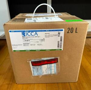 DESCRIPTION: 20L BOX OF ACS REAGENT GRADE WATER BRAND/MODEL: RICCA 9150-5 INFORMATION: MIGHT BE SLIGHTLY USED LOCATION: MAIN FLOOR QTY: 1