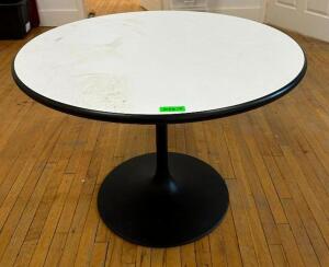 DESCRIPTION: 42" ROUND COMPOSITE DINING TABLE LOCATION: MAIN FLOOR QTY: 1