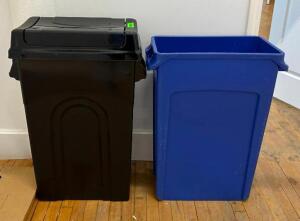 DESCRIPTION: TRASH AND RECYCLING BINS LOCATION: MAIN FLOOR QTY: 2