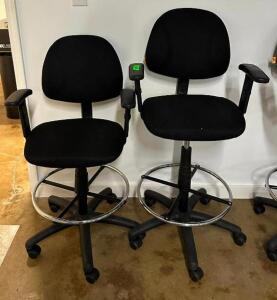 DESCRIPTION: (2) OFFICE CHAIRS WITH FOOTRESTS LOCATION: BOTTOM FLOOR QTY: 2