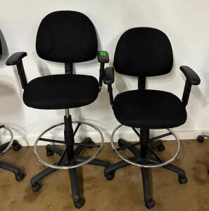 DESCRIPTION: (2) OFFICE CHAIRS WITH FOOTRESTS LOCATION: BOTTOM FLOOR QTY: 2