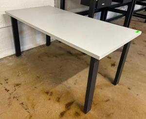 DESCRIPTION: 5' HARDTOP WORKTABLE SIZE: 60"X30" LOCATION: BOTTOM FLOOR QTY: 1