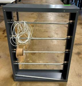 DESCRIPTION: WIRE REEL RACK SIZE: 26"X35" LOCATION: BOTTOM FLOOR QTY: 1