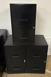 DESCRIPTION: (3) 2-DRAWER FILING CABINETS LOCATION: BOTTOM FLOOR QTY: 3