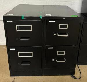 DESCRIPTION: (2) 2-DRAWER FILING CABINETS LOCATION: BOTTOM FLOOR QTY: 2