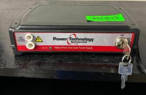 DESCRIPTION: HELIUM-NEON GAS LASER POWER SUPPLY BRAND/MODEL: POWER TECHNOLOGY 11390 LOCATION: BOTTOM FLOOR QTY: 1