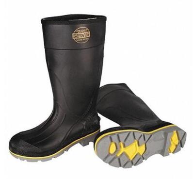 DESCRIPTION: (1) RUBBER BOOT BRAND/MODEL: HONEYWELL/75109-10 INFORMATION: BLACK/FOOTFORM RETAIL$: 48.31 SIZE: SIZE: 10 QTY: 1