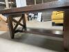 90" X 42" DINNING TABLE / LONG TABLE - 7