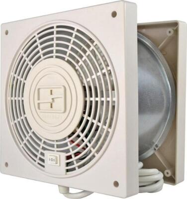 DESCRIPTION: (1) ROOM TO ROOM FAN BRAND/MODEL: THRUWALL/TW408B INFORMATION: 2-SPEED/WHITE RETAIL$: 55.99 SIZE: 5.37"D X 9.28"W X 9.25"H QTY: 1