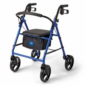 Medline Basic Steel Rollator With 8in Wheels