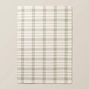 Tri-Stripe Plaid Handmade Woven Area Rug