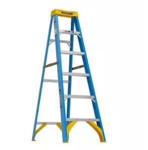 6 ft. Fiberglass Step Ladder (10 ft. Reach Height) with 250 lb. Load Capacity Type I Duty Rating