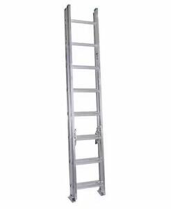 16 ft. Aluminum Extension Ladder (15 ft. Reach Height) with 225 lb. Load Capacity Type II Duty Rating