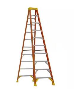 10 ft. Fiberglass Step Ladder (14 ft. Reach Height) 300 lb. Load Capacity Type IA Duty Rating