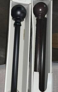 (2) - 36" - 66" CURTAIN RODS