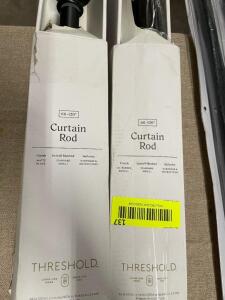 (2) - 36" - 66" CURTAIN RODS