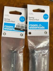 (2) - CURTAIN RODS