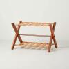 Foldable Wood & Metal Luggage Rack